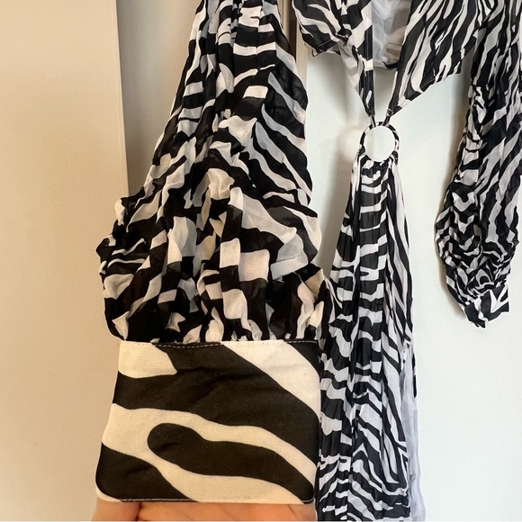 Alexandra Miro Saphira Zebra Cutout Dress - Picture 7 of 8